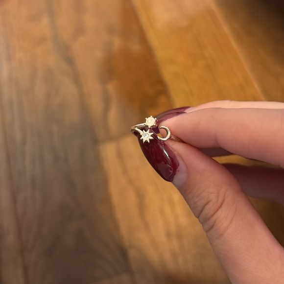LC Lauren Conrad rose gold moon and star bohemian ring size 7 - Picture 2 of 3